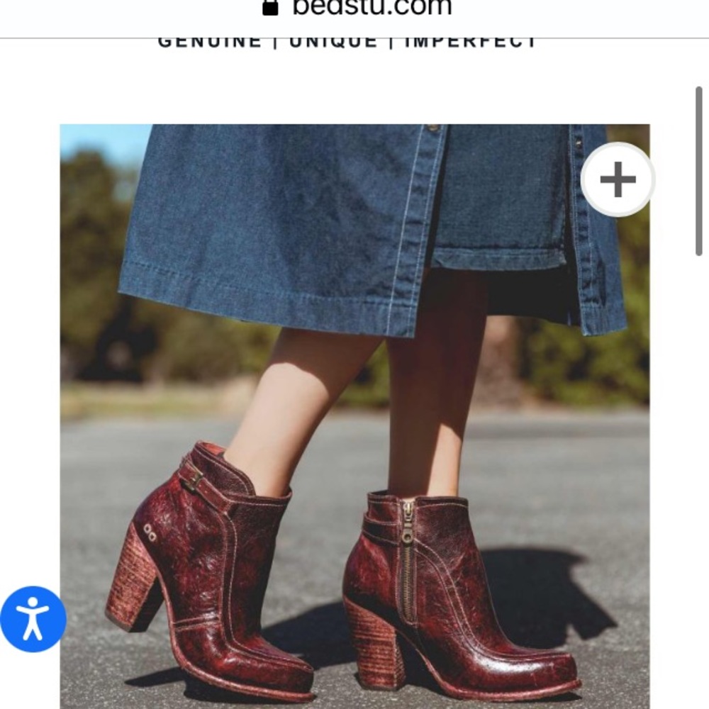 Bed Stu Isla boots NWOT Dark Scarlet Rustic Sz 6